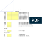 Parameters of The Model: Name Deterministialpha Beta Description