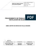 Procedimiento de Trabajo Seguro Instalacion de Soleras