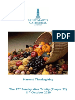 Harvest Thanksgiving Eucharist ST Marys 2020