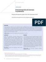 Guía Fármacoterapeutica de Amenaza de Parto Pretérmino: Artículo de Revisión