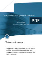 Analysis of Key Agreement Protocols