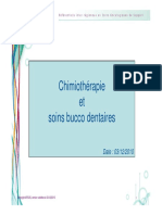 Chimiotherapie Et Soins Buccodentaires PDF