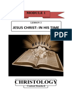 Jesus Christ: in His Time: Christology