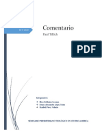 La Revelación - Comentario (PaulTillich)