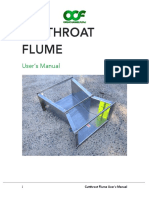 Cutthroat Flume: User's Manual