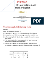 Theory of Computation and Compiler Design: Module - 4