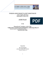 Audit Plan of Child Sensitiveness