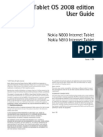 Internet Tablet OS 2008 Edition User Guide: Nokia N800 Internet Tablet Nokia N810 Internet Tablet