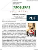 Daniel Miguel López Rodríguez, Heidegger en El Tercer Reich, El Catoblepas 114 - 13, 2011