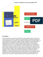 La Gestion Financière Des Chantiers de Bâtiment Et de Travaux Publics PDF - Télécharger, Lire