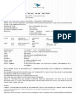 Garuda Indonesia: Electronic Ticket Receipt