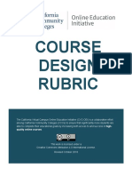 Course Design Rubric