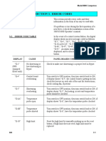 Section 3. Error Codes: 3-1. Introduction