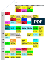 Horario de Actividades: 10 DE JUN. DE 2019 - 16 DE JUN. DE 2019