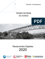 Primer Informe de Avance Proyecto Restaurantes Digitales PDF