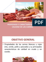 Propiedades y Caracteristicas de La Carne