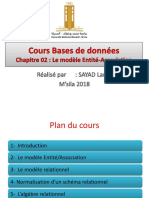 Cours BDD - 02 - Modéle Entité Assocations - M.Sayad Lamri