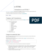 Formularios HTML