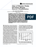 Application of Electric Fields and Vortex Mixing For Enhanced Ultrafiltration