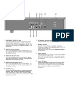 DV-333: Rear Panel: Component Video Out Jacks AC IN Power Cord Connection Terminal