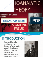 Psychoanalytic Theory: Presented By: Kanika Guleria