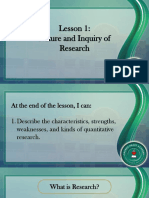 Characteristics of Research