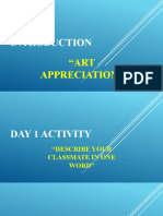 01 Art Appreciation Introduction