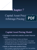 Capital Asset Pricing and Arbitrage Pricing Theory