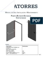 MANUAL INSTALACIÓN USO Y MANTENIMIENTO PC PALFOC v1.1 ESP Batiente Cortafuegos