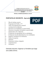 PORTAFOLIO DOCENTE en Aprendo en Casa