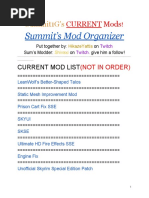 Summit's Current Mod List PDF