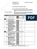 Form 2 (Protocol Review Assessment Form) NEW