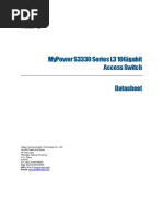 Mypower S3330 Series L3 10gigabit Access Switch Datasheet