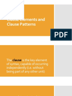 Clause Elements and Clause Patterns PDF