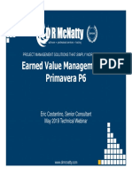 May 2019 Webinar Earned Value Management in P6