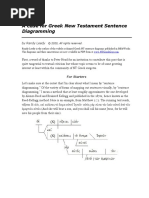 A Case For Greek New Testament Sentence Diagramming