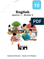 English-10-Regional-Format - Module 5 - First Quarter