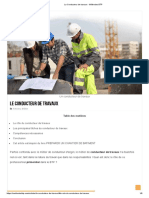 Le Conducteur de Travaux - Méthodes BTP