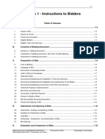 Section 1 - Instructions To Bidders: Table of Clauses