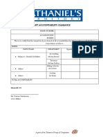 Tenant Clearance Form For SD-NATHANIELS DORM