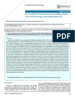 A Comparative Meta-Analysis of Residential Green Building Policies and Their Impact On Overall Energy Consumption Patterns