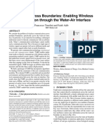 Networking Across Boundaries: Enabling Wireless Communication Through The Water-Air Interface