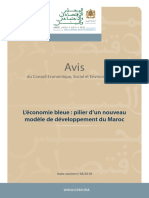 Avis - L'économie Bleue Pilier D'un Nouveau Modèle de Développement Du Maroc 2018 PDF