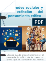 Las Redes Sociales y La Extinción Del Pensamiento