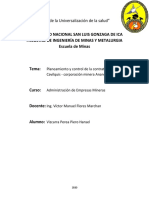 TRABAJO 3 ADMINISTRACION Planeamiento y Control (VIZCARRA PEREA PIERO HANSEL)