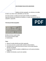 Desviacion Estandar para Datos Agrupados.