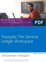 General Ledger Configuration in Microsoft Dynamics AX: Instructor Date