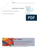 Wideband Resistive Voltage Divider For A Standard Wattmeter: Journal of Physics: Conference Series