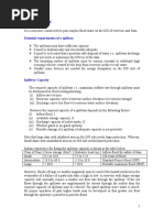 1.3 Spillway: Essential Requirements of A Spillway