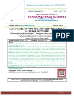 Pharmaceutical Sciences: Acute Complications and Mortality Spectrum in Bacterial Meningitis